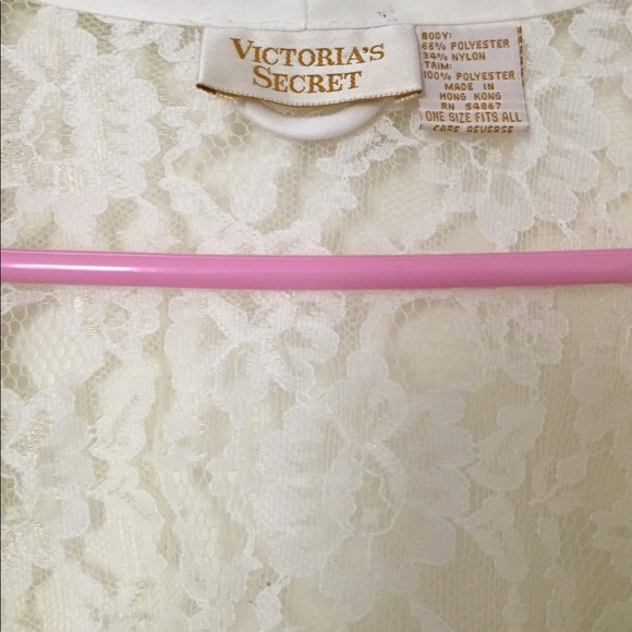 Victoria Secret Bathrobe Bridal Bathrobe lace - Picture 2 of 8